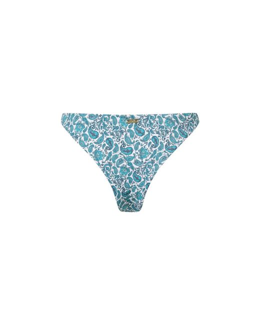 Aqva Swimwear Blue Print Turqueta Bikini Bottom