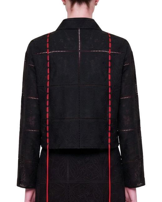 Pcfg Black The Broderie Anglaise Edit Embroidered Detail Shirt