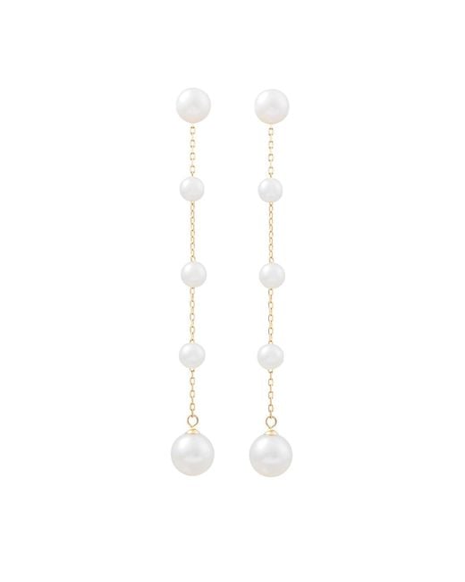 Chiara Tedeschi Jewellery White Capri Long Earrings