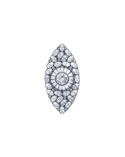Bayemeyc White Mirar Eye Ring