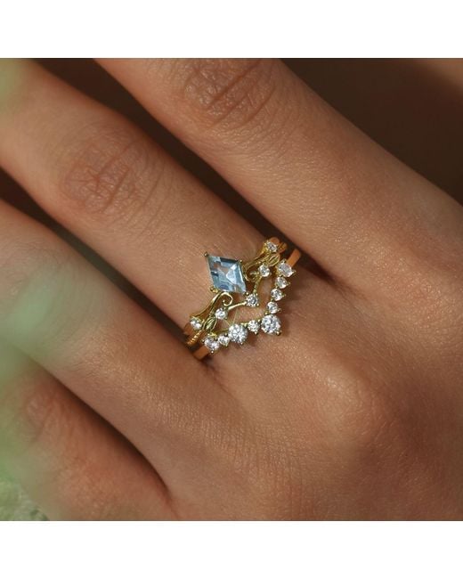 Azura Jewelry New York Metallic Twinkle Band Ring Vermeil