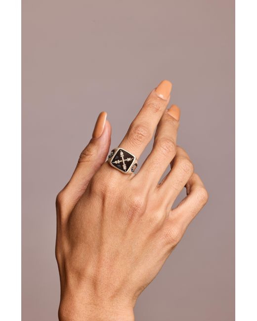 Après Youth Black Introvert Signet Ring Onyx
