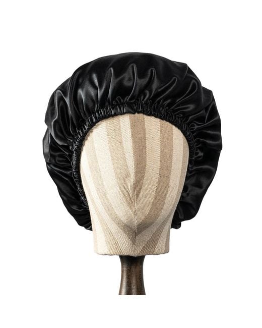 Soft Strokes Silk Blue Pure Mulberry Silk Double Layer Bonnet Dark Night