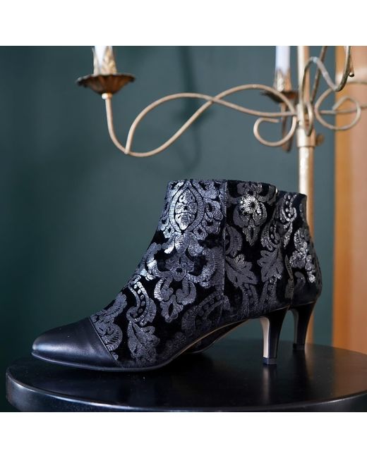 Moon D'elle Black Eclisse Ankle Boots