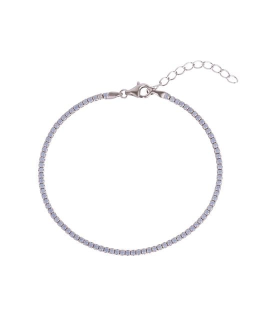 Spero London Metallic Fine Opal Tennis Bracelet