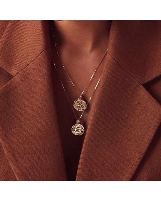 Maya Brenner Metallic Zodiac Necklace