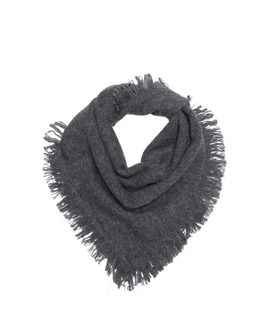 Mohair&Angora Gray Wool Foulard Caria