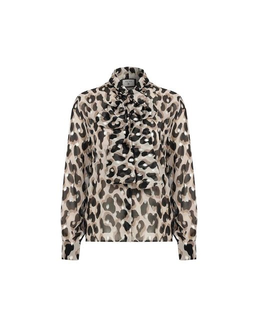 Ilvi Black Ochoa-Leopard Shirt
