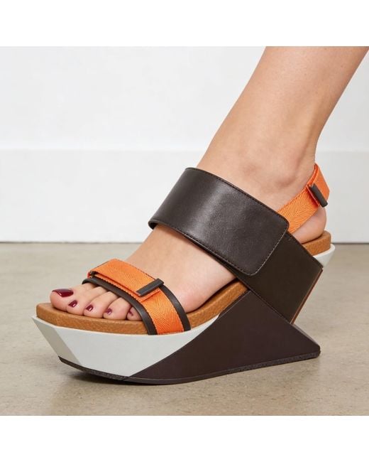 United Nude Brown Delta Run Wedge