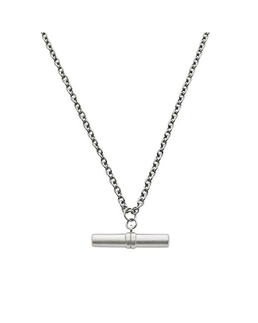 Bermuda Watch Company Metallic Maivelle Blair T-Bar Cable Chain Necklace
