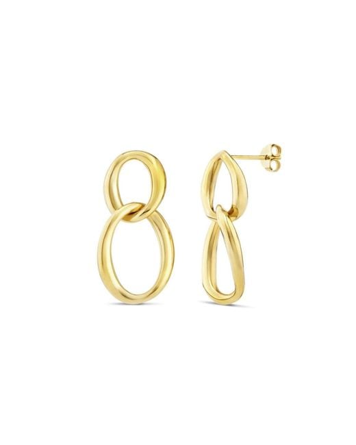 Dinny Hall Metallic Wave Double Drop Earrings
