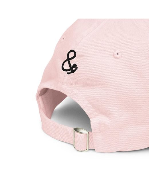 Anchor and Crew Pink Pastel Martini Is My Side Hustle Club Chino Embroidered Cap