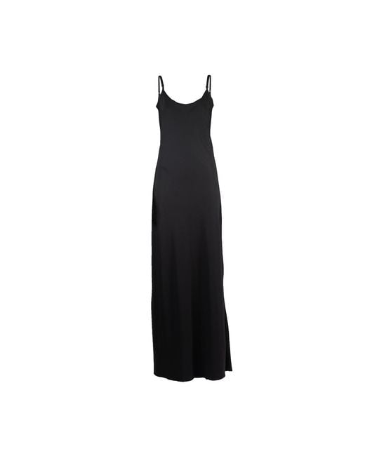 Una Berzina Black Maxi Second Skin Slip Dress