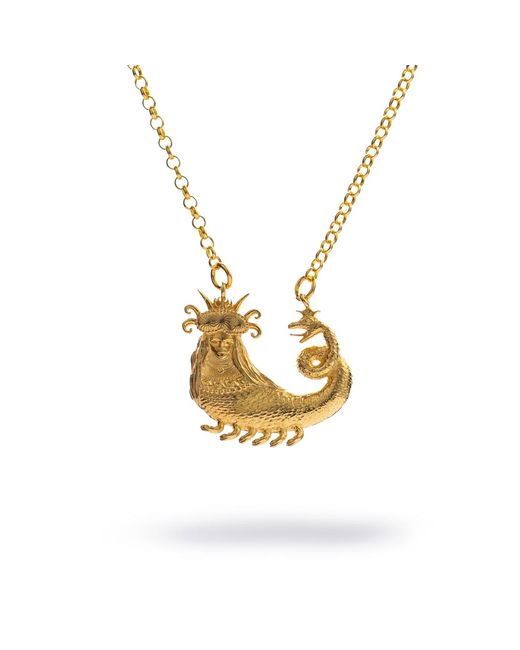 Ebru Jewelry Metallic Shahmaran Queen Of Snakes Necklace