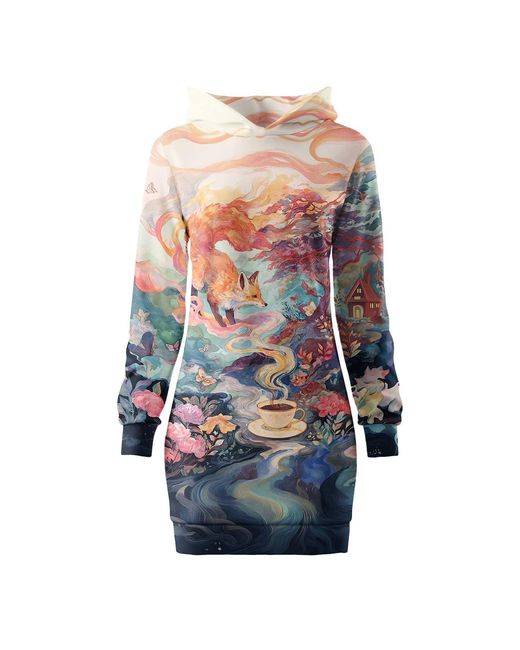 Aloha From Deer Blue Fairy Tale Oversize Hoodie Dress