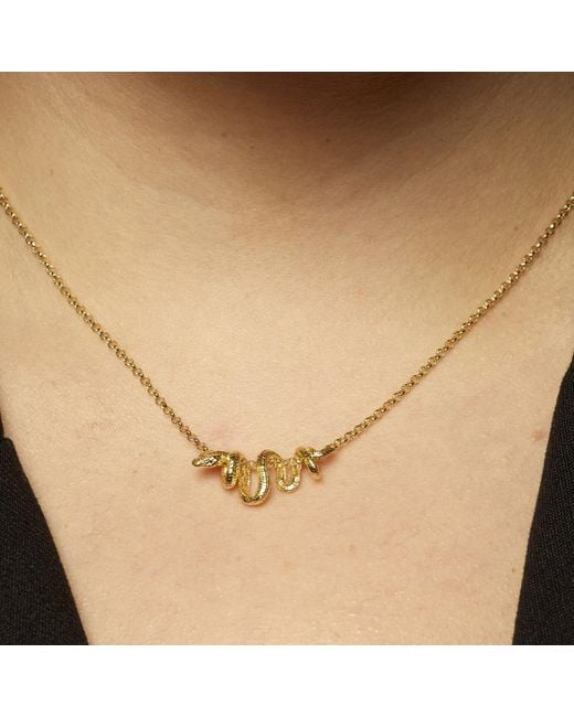 Scream Pretty Metallic Plated Chinese Zodiac Snake Necklace