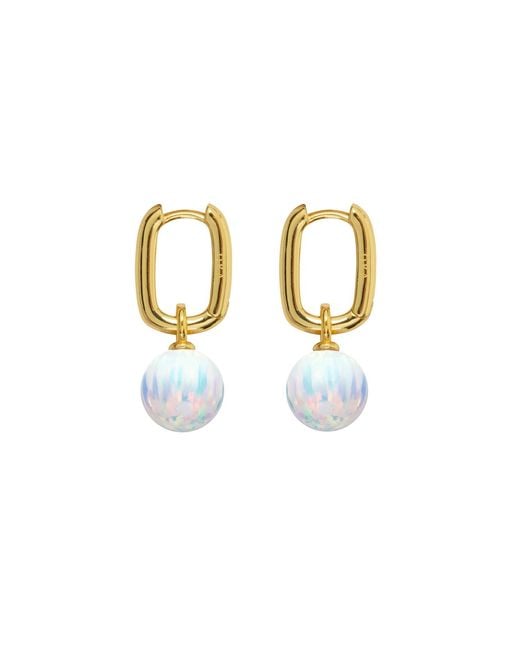Ora Pearls Metallic Aetia Ice Opal Earrings