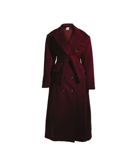 Ofuure Purple Iman Wool Long Jacket