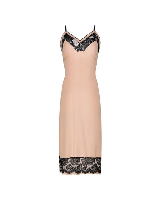 Lisa The Label Pink Nude Silk Shell Slip Dress