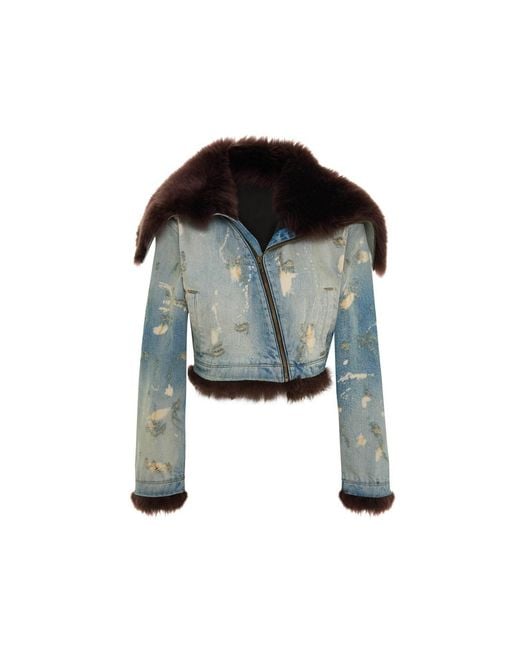 Maison sél Blue Airi Denim Jacket
