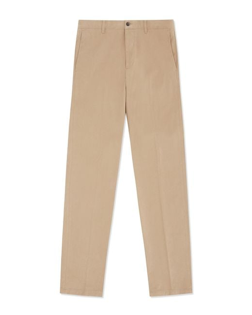 Gresham Blake Natural Neutrals Cotton Stretch Chino for men
