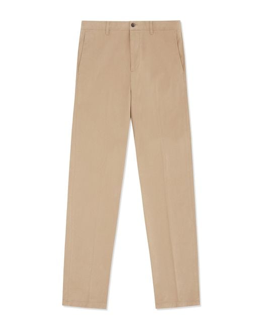 Gresham Blake Natural Neutrals Cotton Stretch Chino for men
