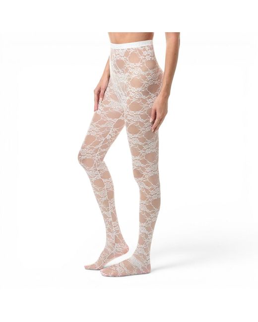 HIGH HEEL JUNGLE by KATHRYN EISMAN Natural Femme Lace Premium Tights