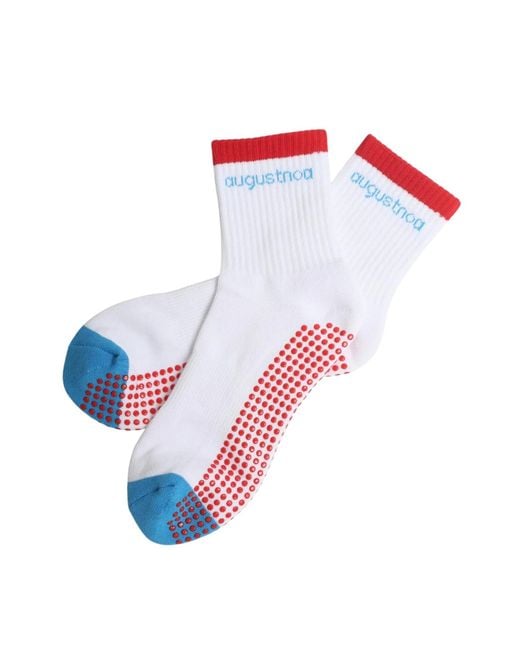 augustnoa Red The Best Grip Socks