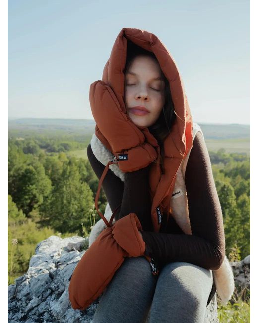 The New Orchard Brown Winter Vegan Gloves Cinnamon