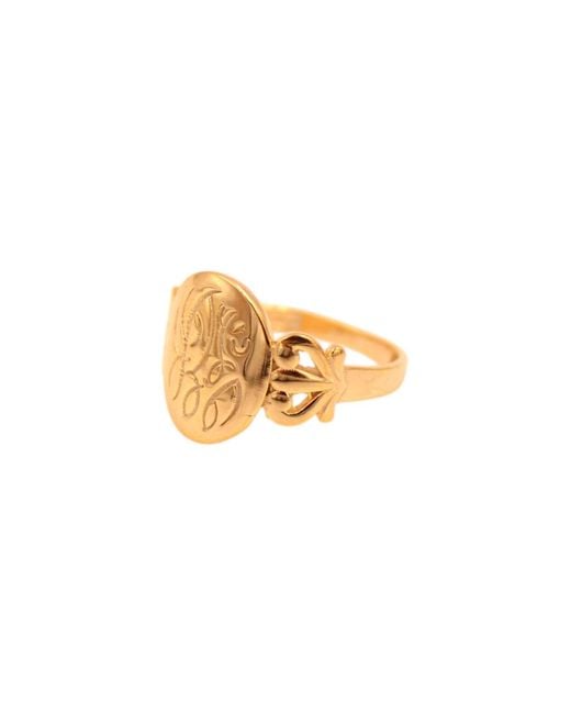 1610Istanbul Metallic Istanbulite Signet Ring
