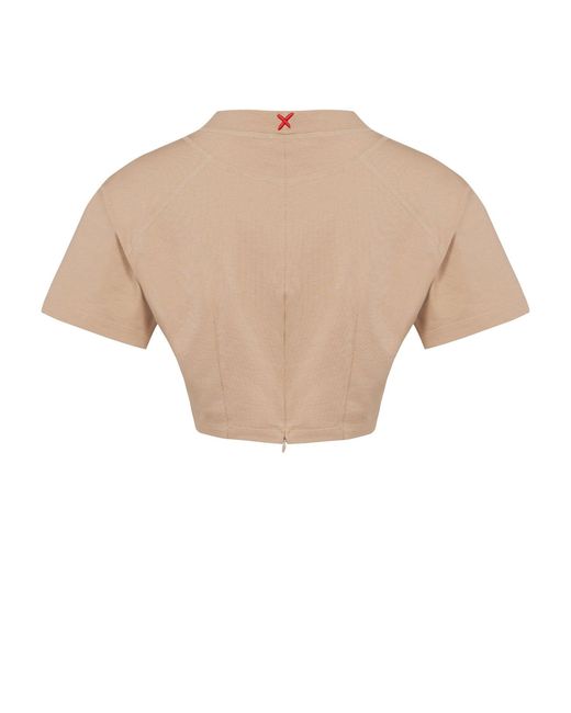Pcfg Natural Neutrals Free Heaven Crop Tshirt