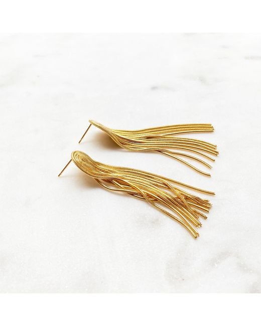 Smilla Brav Metallic Statement Earrings Grace