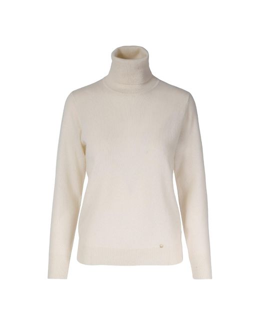tirillm Natural Cassie Cashmere Turtle Neck Pullover