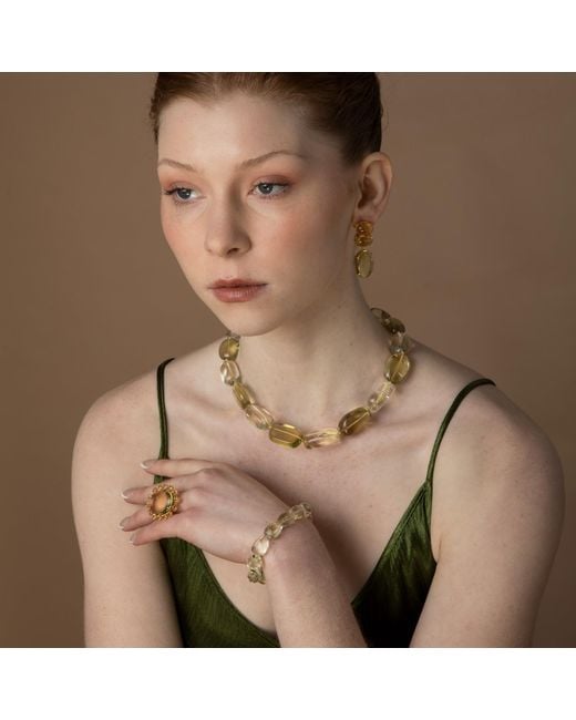 Bounkit Metallic Terra Earrings Pierced