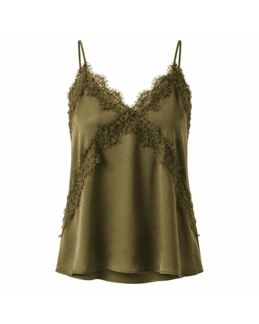 Exquise Green Hana V Neck Camisole Blouse