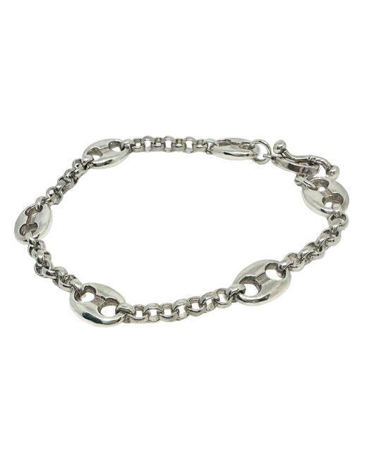 Tg-Jewellery by Tamara Gervasio Metallic Anchor Chain T-Bar Bracelet – Sterling