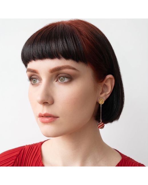 Iliana Arrazola Metallic Magic Ball Earrings