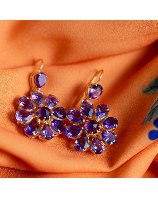 Emma Chapman Jewels Multicolor Boston Amethyst Dangle Earrings