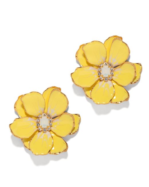 The Pink Reef Red Large Jewel Box Floral Earrings