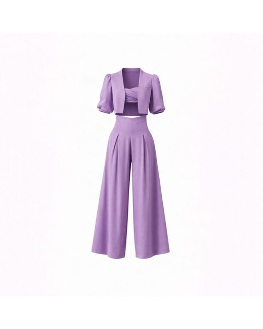 Lumina Eligma Purple The Palazzo Jacket