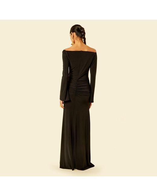 Celestine & Mae Black Maldau Maxi Dress