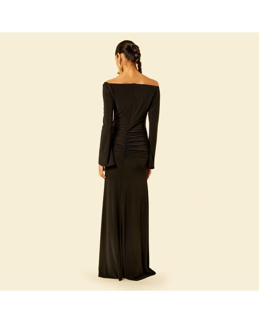 Celestine & Mae Black Maldau Maxi Dress