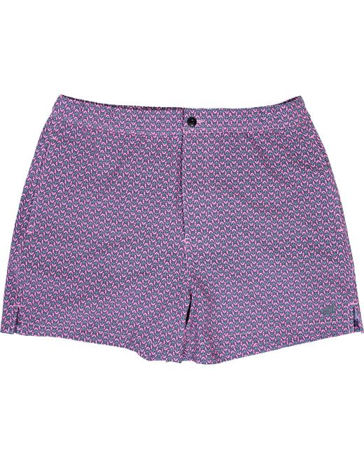 Lords of Harlech Purple Quack Large Turtle Swim Trunk for men