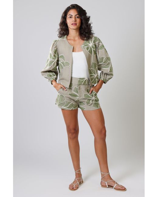 Traffic People Green Grace & Maude And Floral Grace Shorts