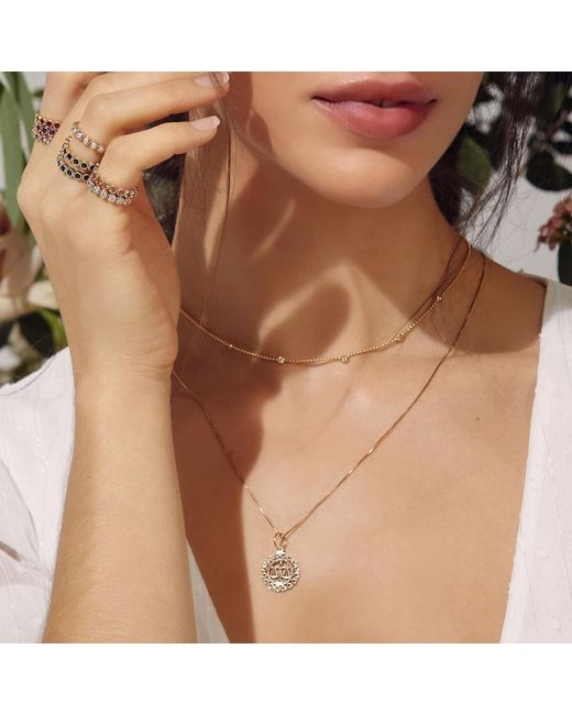 Maya Brenner Metallic Zodiac Necklace