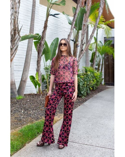 Jennafer Grace Red Mareesa Trousers