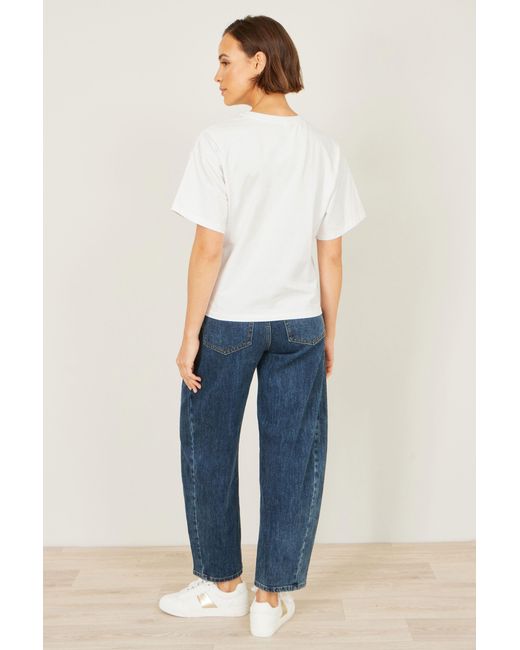 Yumi' White Costa Rica Cotton T Shirt