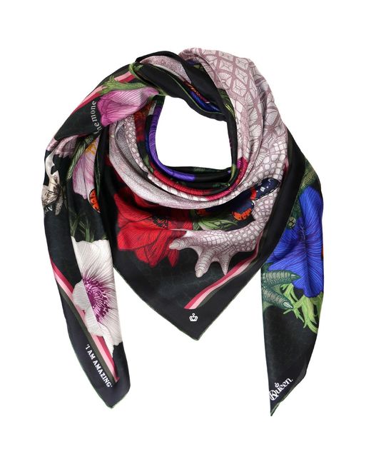 Kueen Green Silk Scarf