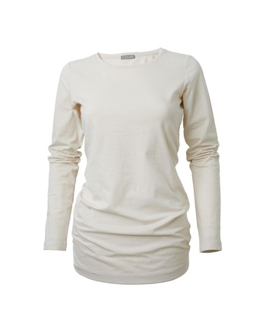Cove Gray Neutrals Long Length Cotton Stone Tee