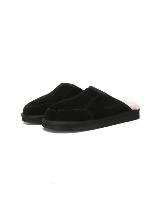 EverAu Australia Black Lark Slippers for men